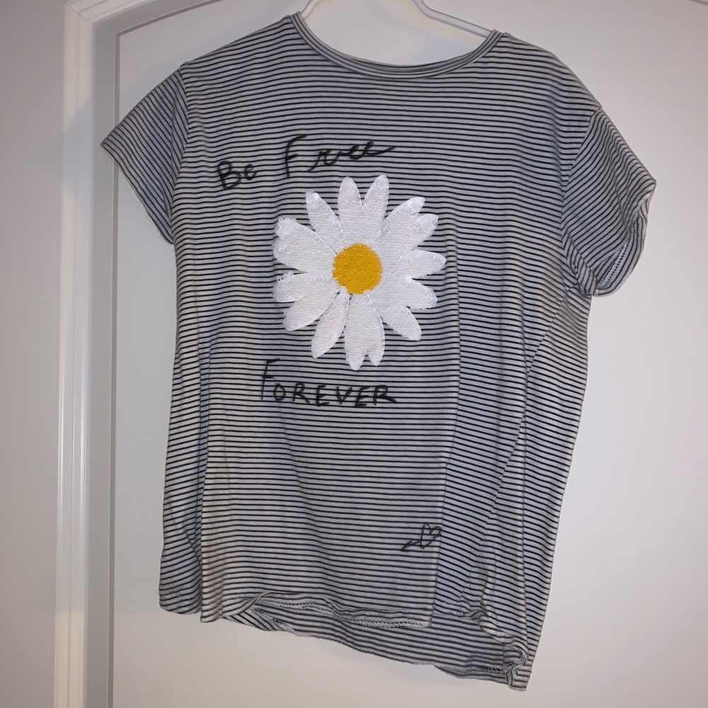 striped floral shirt